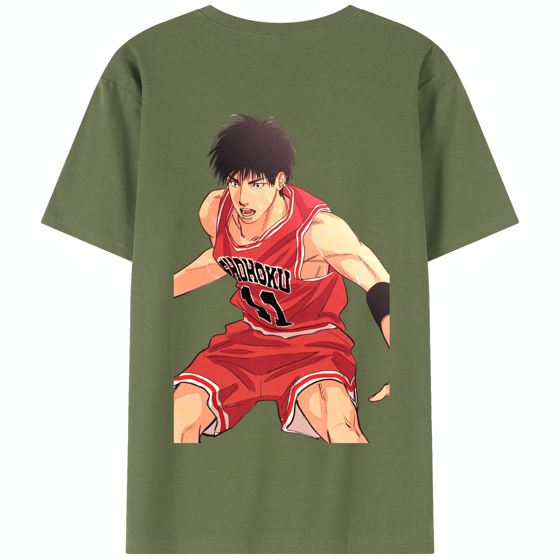 SLAM DUNK／スラムダンク 綿100％半袖Tシャツ（背面プリント）